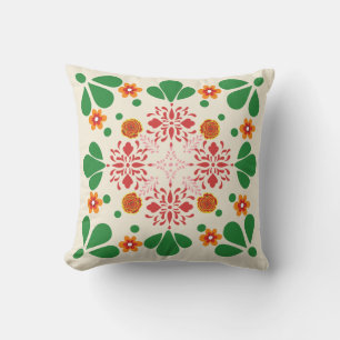 Mexican Green Blue Cushion