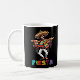 Mexican Guy In Poncho Dancing Fiesta Cinco de Mayo Coffee Mug