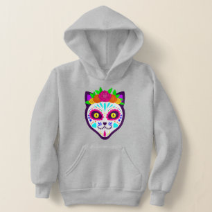 mexican halloween cat sugar skull 