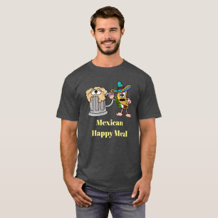Mexican Happy Meal Taco and Beer T-shirt