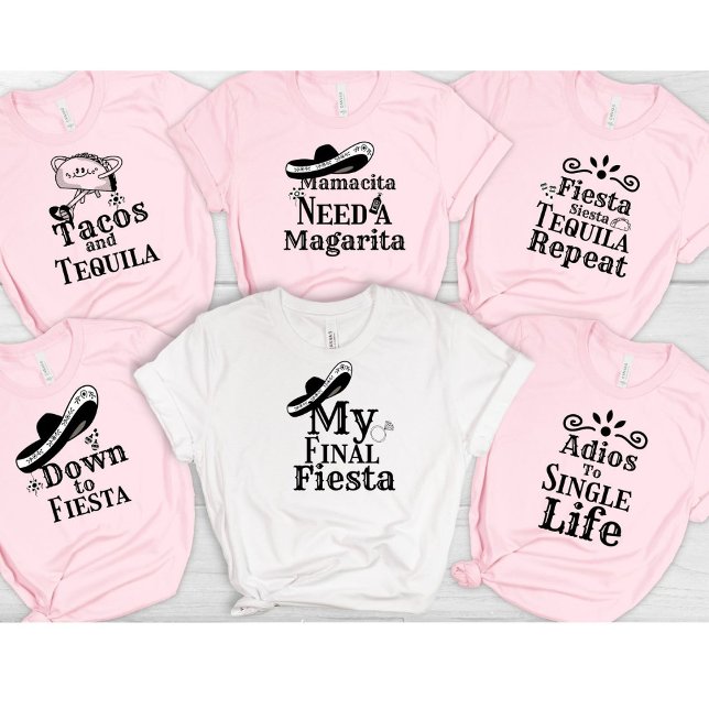Mexican Hat down to fiesta Bride bachelorette  T-Shirt (Creator Uploaded)