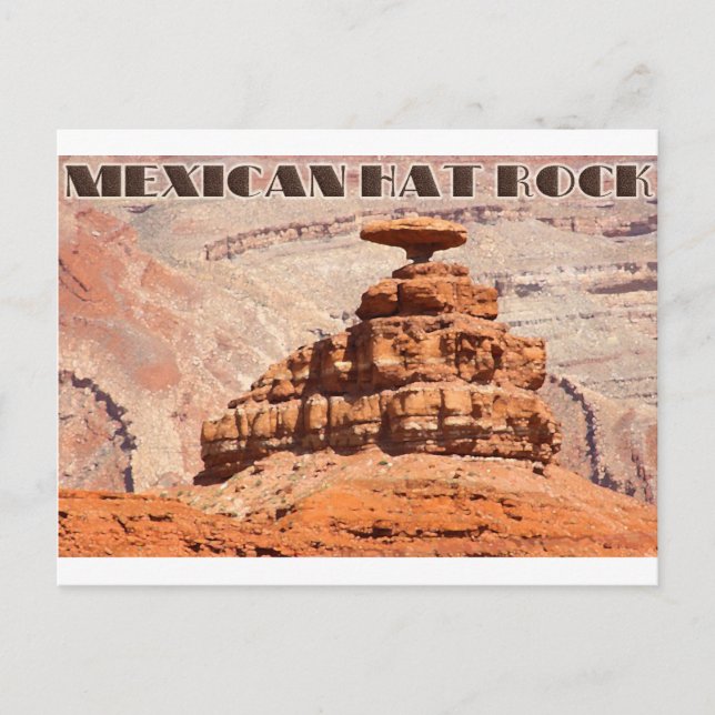 Mexican Hat Rock Postcard (Front)