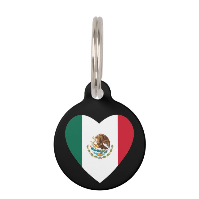 Mexican heart pet tag (Front)