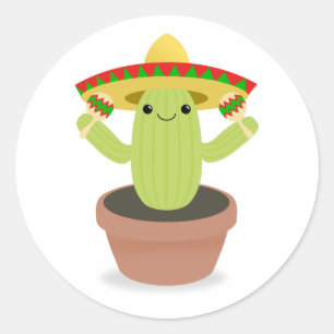 Mexican Holiday Classic Round Sticker