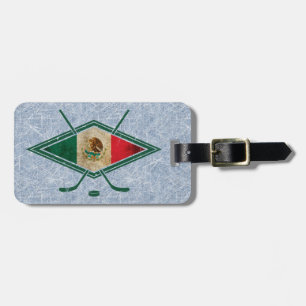 Mexican Ice Hockey Luggage Tag Template