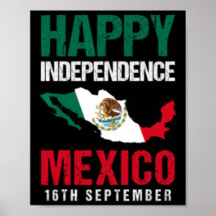Mexican Independence Day Est 16th September Mexico Poster