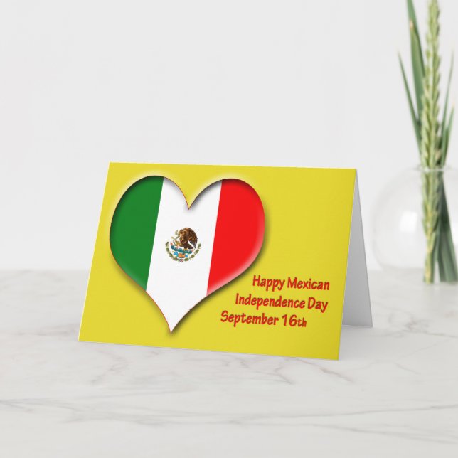 Mexican Independence Day September 16 Card (Front)