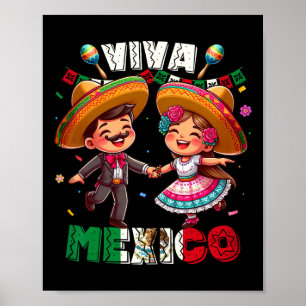 Mexican Independence Day Viva Mexico S Boys Girls  Poster