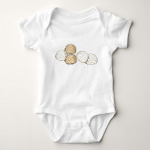 Mexican Italian Wedding Cookies Snowballs Bakery Baby Bodysuit