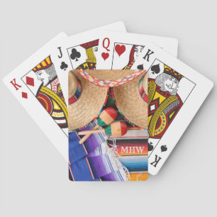 Mexican Items custom monogram playing cards