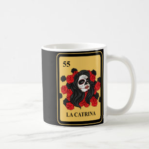 Mexican La Catrina Bingo Card Game traditional Coffee Mug