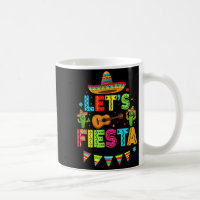 Mexican Lets Fiesta Cute Cactus Music Funny Cinco