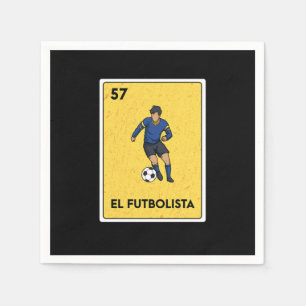 Mexican Lottery Bingo Gamer Card Casino Napkin