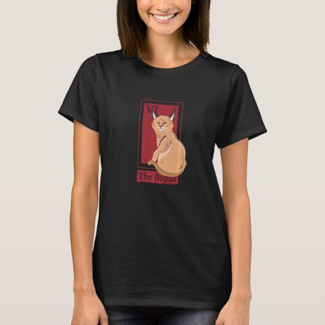Mexican Lottery Cat Caracal Cat The Floppa T-Shirt (Front)