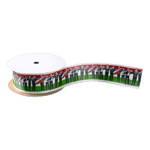 Mexican Mariachi Band Satin Ribbon