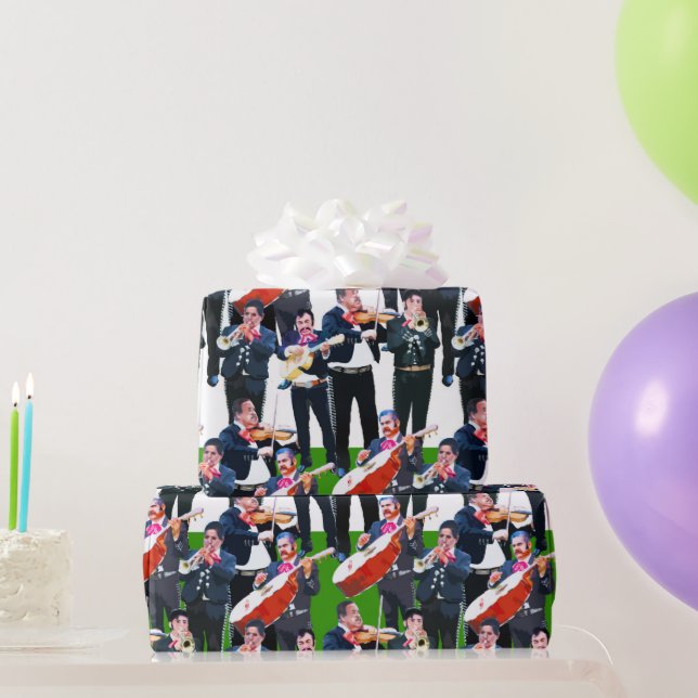 Mexican Mariachi Band Wrapping Paper (Party Gifts)
