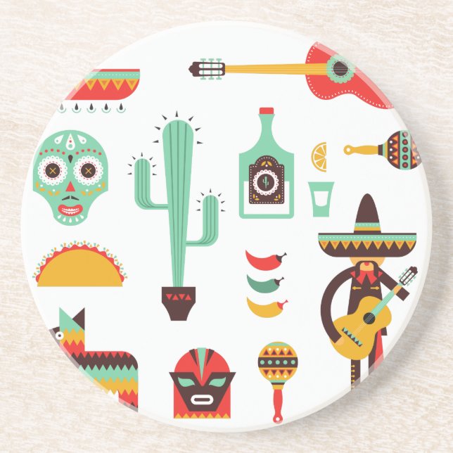 mexican mariachi coaster (Front)