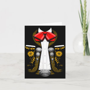 Mexican mariachi costume funny mexican charro card