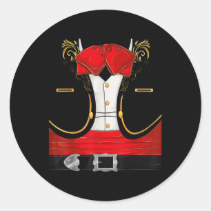 Mexican Mariachi Halloween Costume Charro Cinco De Classic Round Sticker