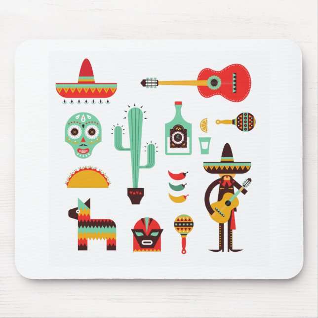 mexican mariachi mouse mat (Front)