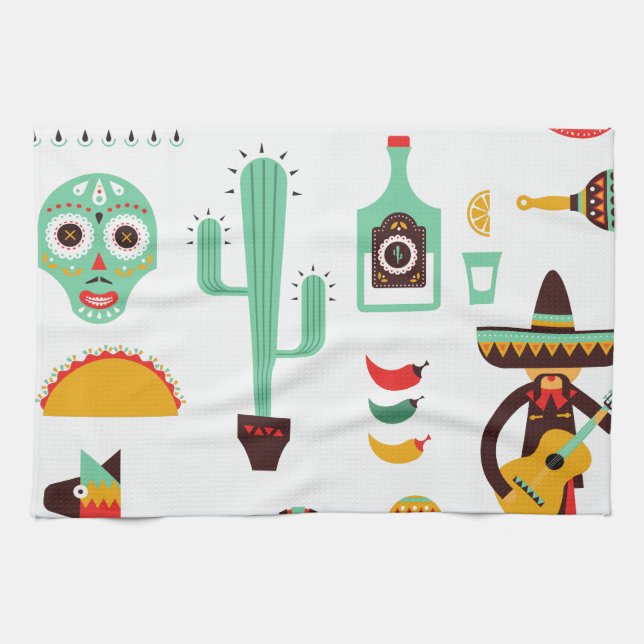 mexican mariachi tea towel (Horizontal)