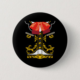 Mexican Mariachi Tee Charro Cinco De Mayo Hallowee 6 Cm Round Badge