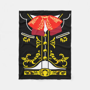Mexican Mariachi Tee Charro Cinco De Mayo Hallowee Fleece Blanket