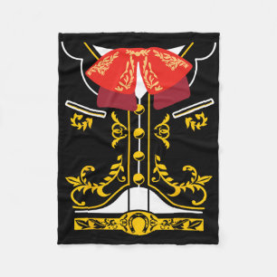 Mexican Mariachi Tee Charro Cinco De Mayo Hallowee Fleece Blanket