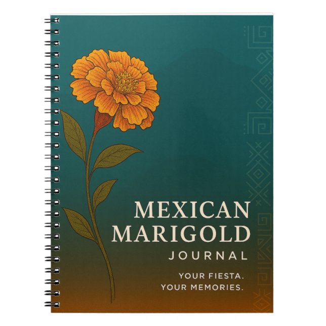 Mexican Marigold Journal: Nature-Inspired Notebook (Front)