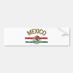 Mexican Mexico Flag Bumper Sticker