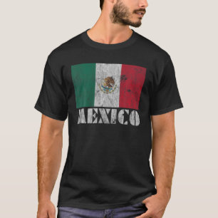 Mexican Mexico Flag Vintage Country Souvenir Gift T-Shirt