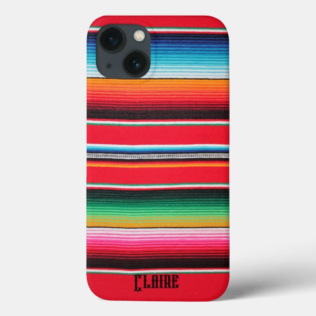 mexican mexico name poncho blanket background  Case-Mate iPhone case (Back)