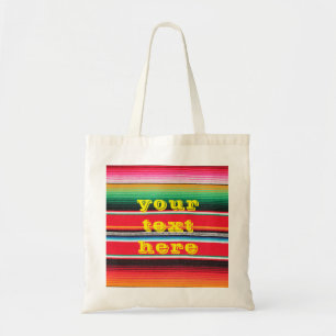 mexican mexico poncho serape background tote bag