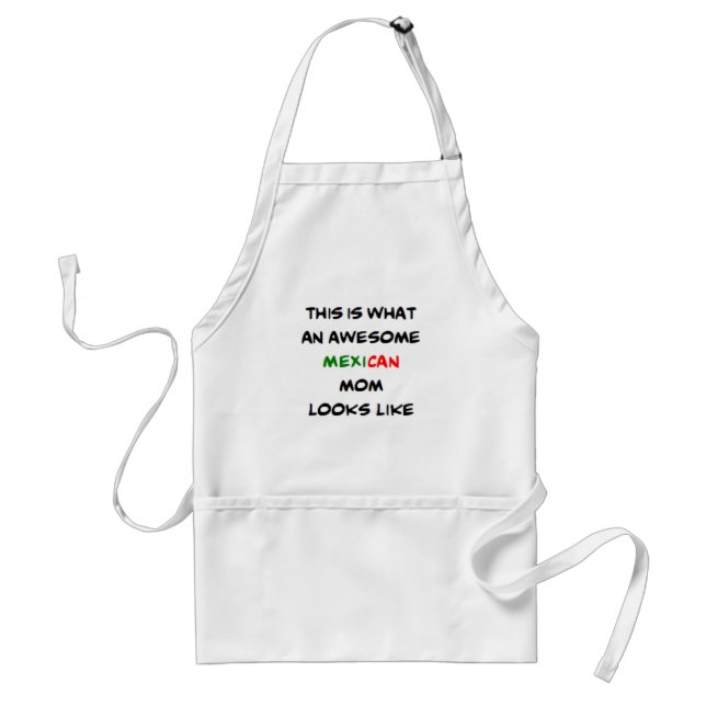 mexican mom, awesome standard apron (Front)