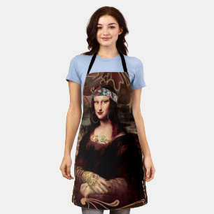 Mexican Mona Lisa Chicana Chola Apron