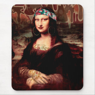 Mexican Mona Lisa Chicana Chola Mouse Mat