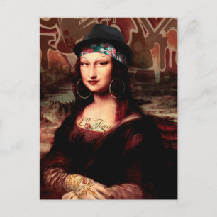 Mexican Mona Lisa Chicana Chola Postcard