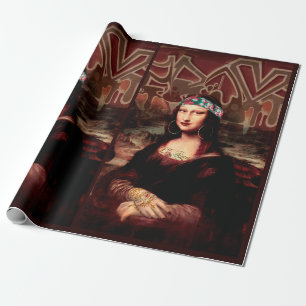 Mexican Mona Lisa Chicana Chola Wrapping Paper