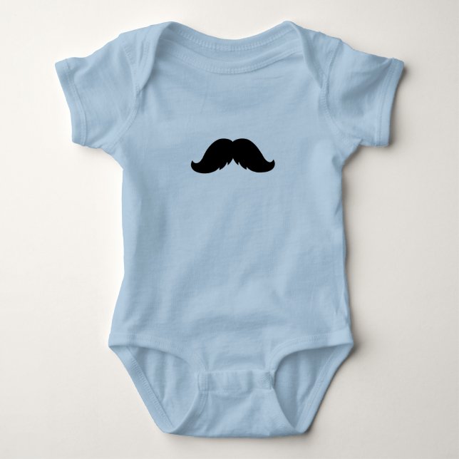 Mexican Moustache Baby Bodysuit (Front)
