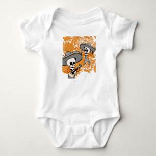 Mexican musicians day of dead dia de los muertos baby bodysuit