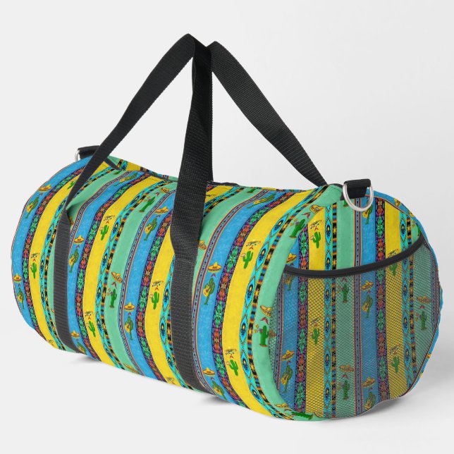 Mexican Musicians Duffle Bag (Right Corner)