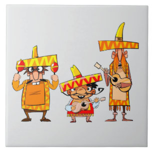 Mexican musicians tile