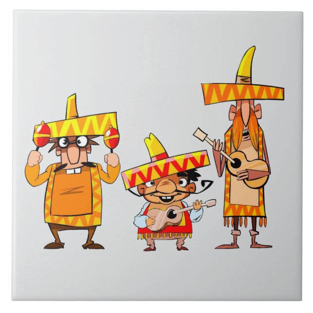 Mexican musicians  tile (Front)