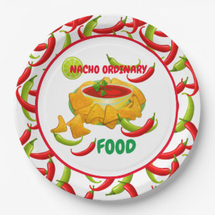 Mexican Nacho Ordinary Food Paper Plate
