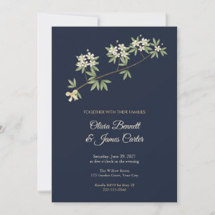 Mexican Orange Blossom Wedding Invitation