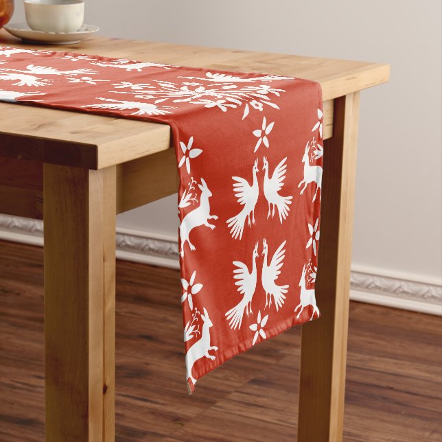 Mexican Otomi Home Decor Short Table Runner (In Situ)