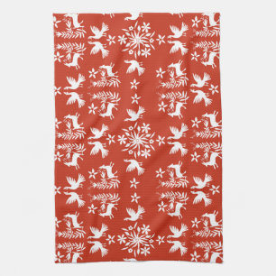 Mexican Otomi Home Decor Tea Towel