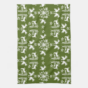 Mexican Otomi Home Decor Tea Towel