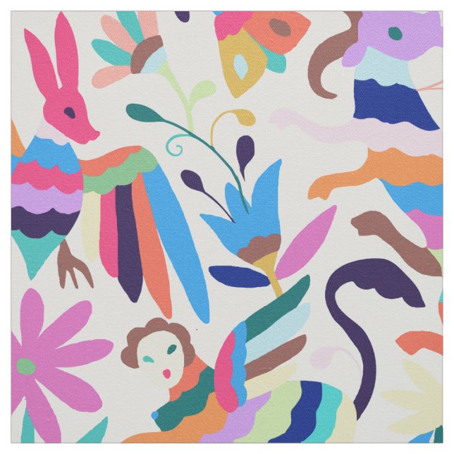 Mexican Otomi-Inspired Fabric (Swatch)