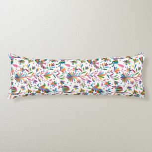 Mexican Otomi Style Bright Pattern Body Cushion